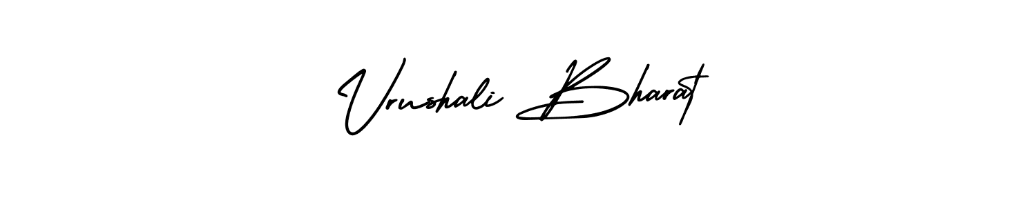Use a signature maker to create a handwritten signature online. With this signature software, you can design (AmerikaSignatureDemo-Regular) your own signature for name Vrushali Bharat. Vrushali Bharat signature style 3 images and pictures png