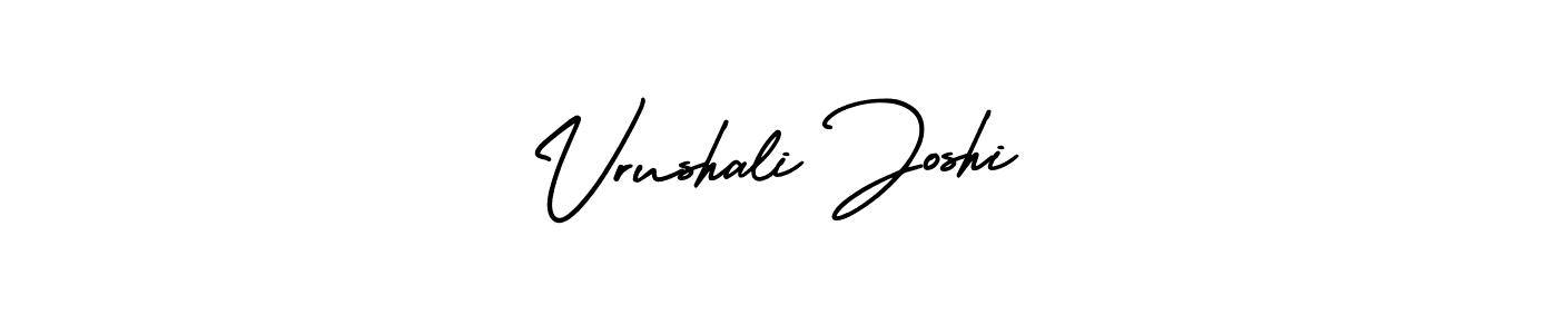 Vrushali Joshi stylish signature style. Best Handwritten Sign (AmerikaSignatureDemo-Regular) for my name. Handwritten Signature Collection Ideas for my name Vrushali Joshi. Vrushali Joshi signature style 3 images and pictures png