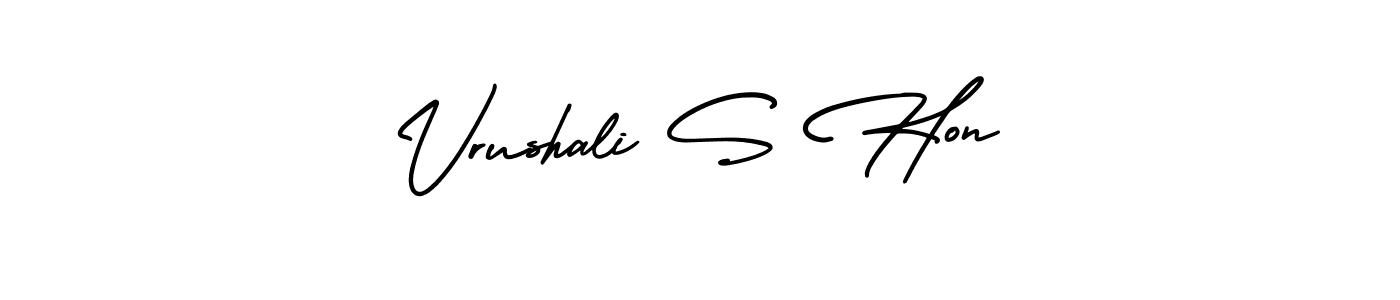 Make a beautiful signature design for name Vrushali S Hon. Use this online signature maker to create a handwritten signature for free. Vrushali S Hon signature style 3 images and pictures png