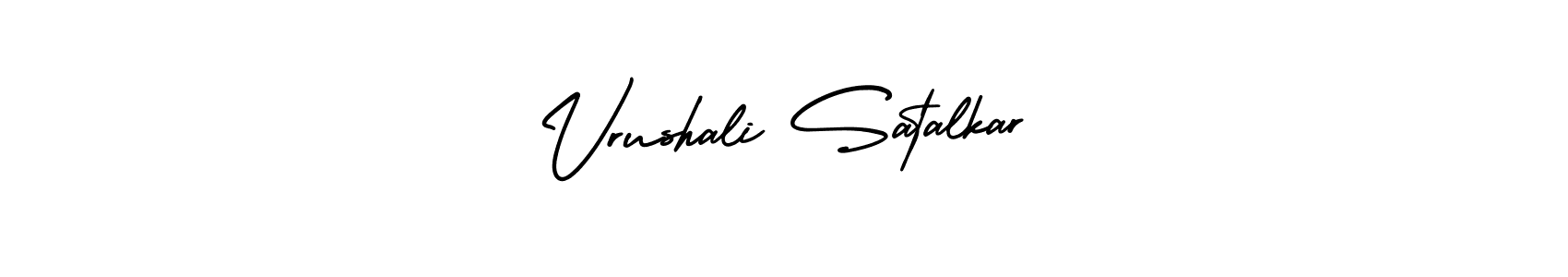 How to Draw Vrushali Satalkar signature style? AmerikaSignatureDemo-Regular is a latest design signature styles for name Vrushali Satalkar. Vrushali Satalkar signature style 3 images and pictures png