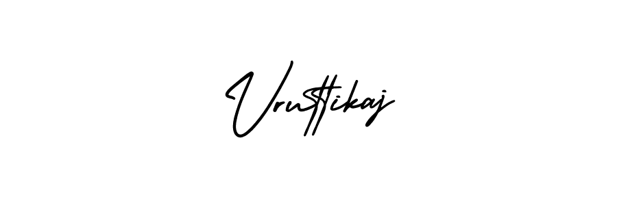 Design your own signature with our free online signature maker. With this signature software, you can create a handwritten (AmerikaSignatureDemo-Regular) signature for name Vruttikaj. Vruttikaj signature style 3 images and pictures png