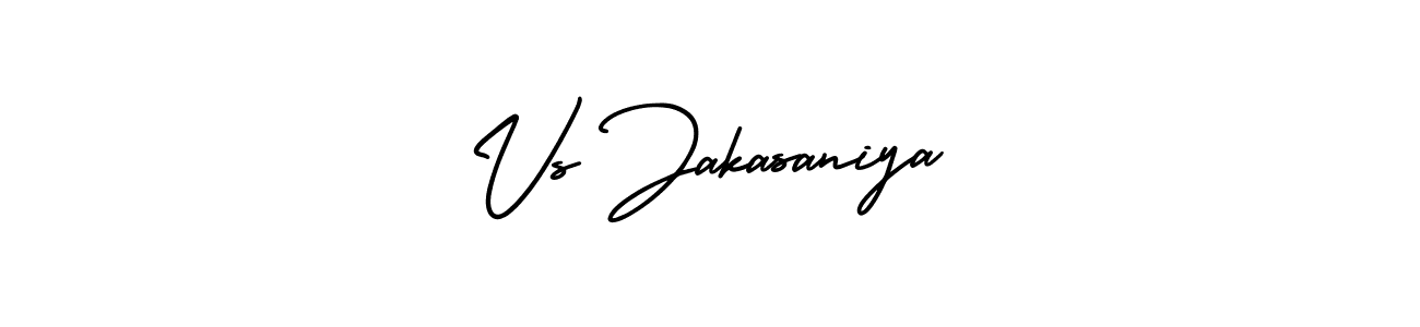 How to make Vs Jakasaniya signature? AmerikaSignatureDemo-Regular is a professional autograph style. Create handwritten signature for Vs Jakasaniya name. Vs Jakasaniya signature style 3 images and pictures png