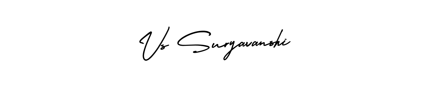 How to make Vs Suryavanshi name signature. Use AmerikaSignatureDemo-Regular style for creating short signs online. This is the latest handwritten sign. Vs Suryavanshi signature style 3 images and pictures png