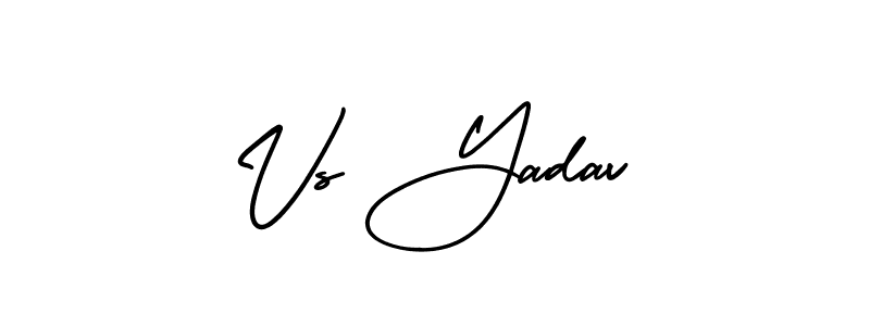 Similarly AmerikaSignatureDemo-Regular is the best handwritten signature design. Signature creator online .You can use it as an online autograph creator for name Vs Yadav. Vs Yadav signature style 3 images and pictures png