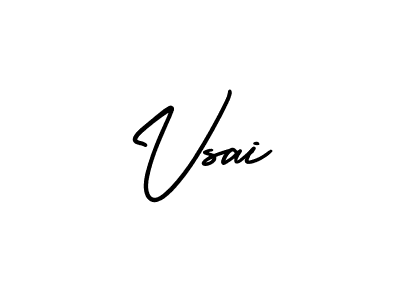 Create a beautiful signature design for name Vsai. With this signature (AmerikaSignatureDemo-Regular) fonts, you can make a handwritten signature for free. Vsai signature style 3 images and pictures png