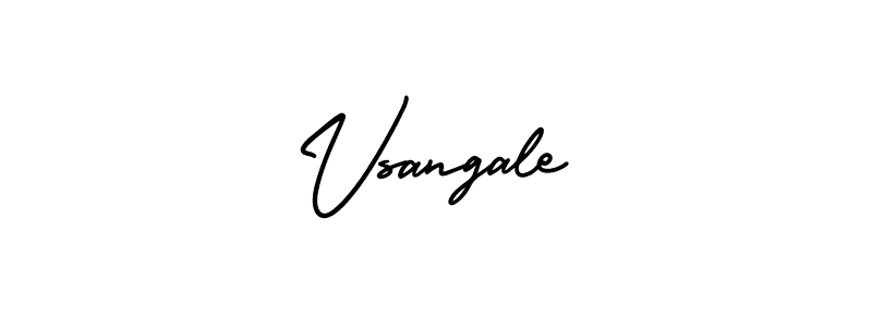 Make a beautiful signature design for name Vsangale. With this signature (AmerikaSignatureDemo-Regular) style, you can create a handwritten signature for free. Vsangale signature style 3 images and pictures png