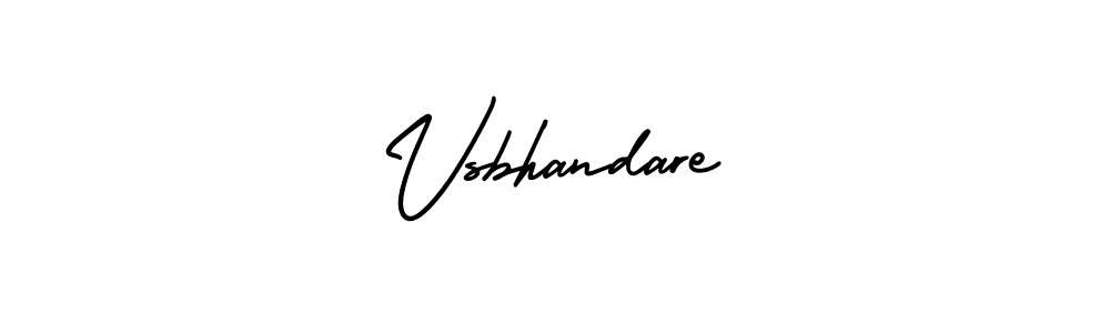 Also You can easily find your signature by using the search form. We will create Vsbhandare name handwritten signature images for you free of cost using AmerikaSignatureDemo-Regular sign style. Vsbhandare signature style 3 images and pictures png