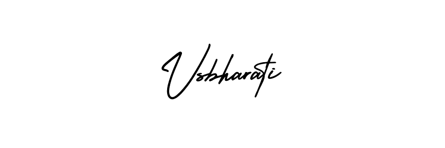 How to make Vsbharati signature? AmerikaSignatureDemo-Regular is a professional autograph style. Create handwritten signature for Vsbharati name. Vsbharati signature style 3 images and pictures png