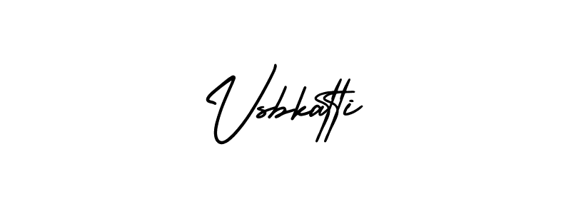 The best way (AmerikaSignatureDemo-Regular) to make a short signature is to pick only two or three words in your name. The name Vsbkatti include a total of six letters. For converting this name. Vsbkatti signature style 3 images and pictures png