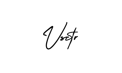 How to make Vsctr signature? AmerikaSignatureDemo-Regular is a professional autograph style. Create handwritten signature for Vsctr name. Vsctr signature style 3 images and pictures png