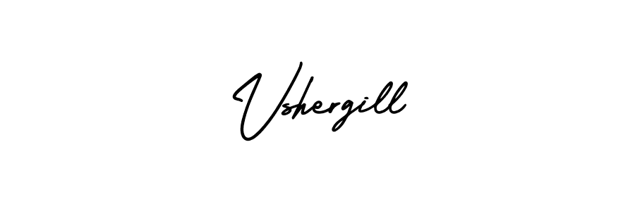How to make Vshergill signature? AmerikaSignatureDemo-Regular is a professional autograph style. Create handwritten signature for Vshergill name. Vshergill signature style 3 images and pictures png