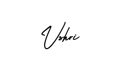 Use a signature maker to create a handwritten signature online. With this signature software, you can design (AmerikaSignatureDemo-Regular) your own signature for name Vshri. Vshri signature style 3 images and pictures png