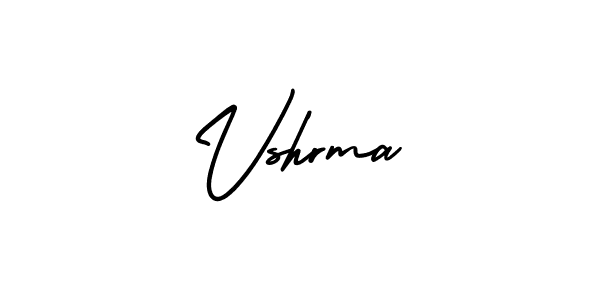 How to Draw Vshrma signature style? AmerikaSignatureDemo-Regular is a latest design signature styles for name Vshrma. Vshrma signature style 3 images and pictures png