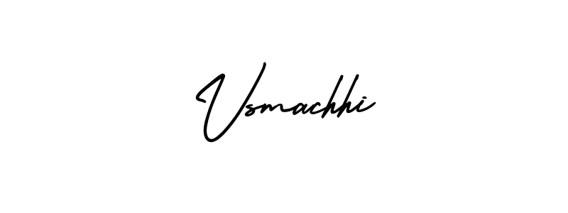 How to make Vsmachhi signature? AmerikaSignatureDemo-Regular is a professional autograph style. Create handwritten signature for Vsmachhi name. Vsmachhi signature style 3 images and pictures png