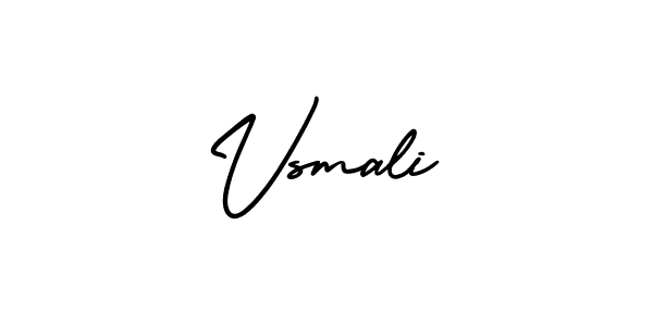 Use a signature maker to create a handwritten signature online. With this signature software, you can design (AmerikaSignatureDemo-Regular) your own signature for name Vsmali. Vsmali signature style 3 images and pictures png