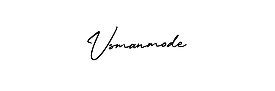 It looks lik you need a new signature style for name Vsmanmode. Design unique handwritten (AmerikaSignatureDemo-Regular) signature with our free signature maker in just a few clicks. Vsmanmode signature style 3 images and pictures png