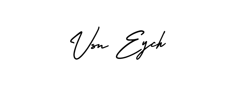 How to make Vsn Eych name signature. Use AmerikaSignatureDemo-Regular style for creating short signs online. This is the latest handwritten sign. Vsn Eych signature style 3 images and pictures png