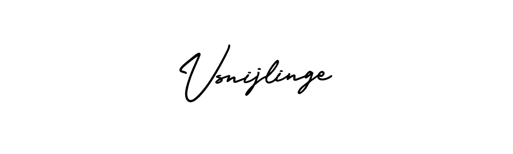 Vsnijlinge stylish signature style. Best Handwritten Sign (AmerikaSignatureDemo-Regular) for my name. Handwritten Signature Collection Ideas for my name Vsnijlinge. Vsnijlinge signature style 3 images and pictures png