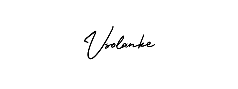 Use a signature maker to create a handwritten signature online. With this signature software, you can design (AmerikaSignatureDemo-Regular) your own signature for name Vsolanke. Vsolanke signature style 3 images and pictures png
