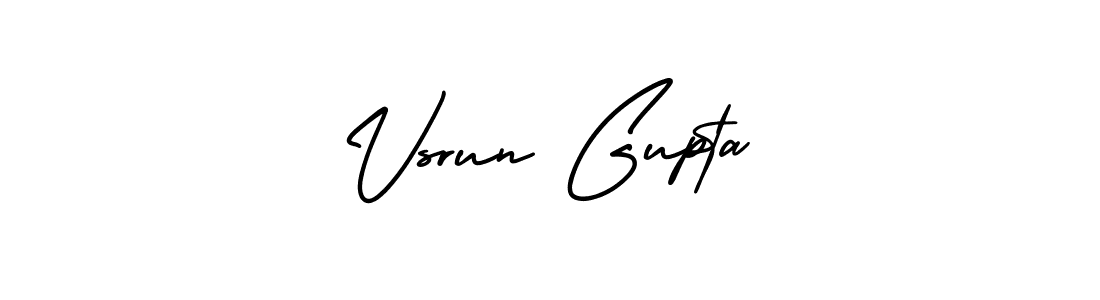 It looks lik you need a new signature style for name Vsrun Gupta. Design unique handwritten (AmerikaSignatureDemo-Regular) signature with our free signature maker in just a few clicks. Vsrun Gupta signature style 3 images and pictures png