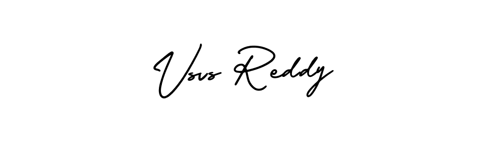 The best way (AmerikaSignatureDemo-Regular) to make a short signature is to pick only two or three words in your name. The name Vsvs Reddy include a total of six letters. For converting this name. Vsvs Reddy signature style 3 images and pictures png