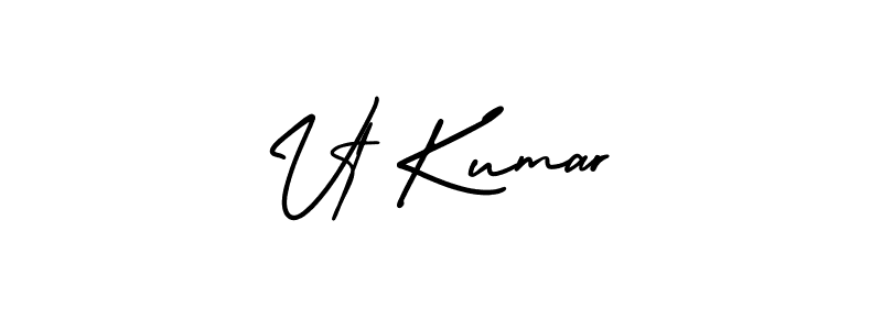 You should practise on your own different ways (AmerikaSignatureDemo-Regular) to write your name (Vt Kumar) in signature. don't let someone else do it for you. Vt Kumar signature style 3 images and pictures png