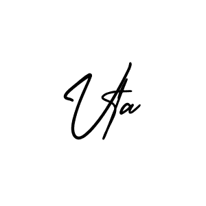 How to make Vta name signature. Use AmerikaSignatureDemo-Regular style for creating short signs online. This is the latest handwritten sign. Vta signature style 3 images and pictures png