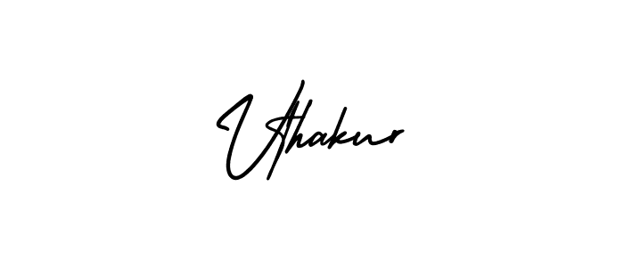 The best way (AmerikaSignatureDemo-Regular) to make a short signature is to pick only two or three words in your name. The name Vthakur include a total of six letters. For converting this name. Vthakur signature style 3 images and pictures png