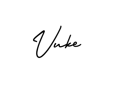 AmerikaSignatureDemo-Regular is a professional signature style that is perfect for those who want to add a touch of class to their signature. It is also a great choice for those who want to make their signature more unique. Get Vuke name to fancy signature for free. Vuke signature style 3 images and pictures png