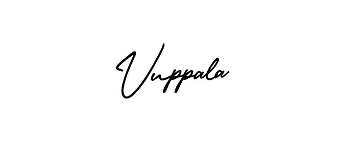 This is the best signature style for the Vuppala name. Also you like these signature font (AmerikaSignatureDemo-Regular). Mix name signature. Vuppala signature style 3 images and pictures png