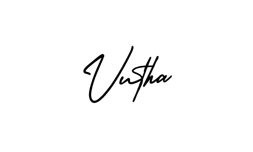 Also we have Vutha name is the best signature style. Create professional handwritten signature collection using AmerikaSignatureDemo-Regular autograph style. Vutha signature style 3 images and pictures png