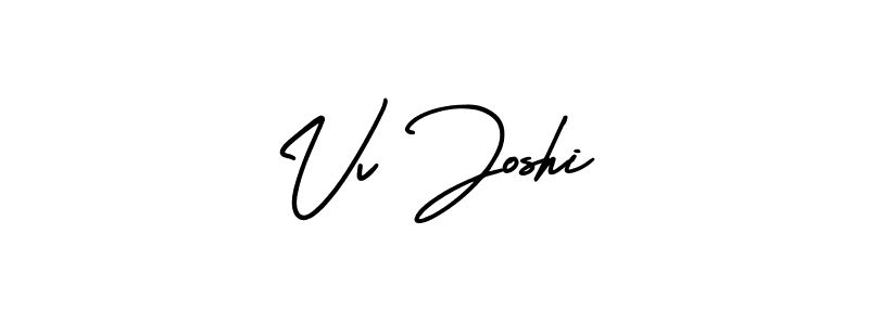 Use a signature maker to create a handwritten signature online. With this signature software, you can design (AmerikaSignatureDemo-Regular) your own signature for name Vv Joshi. Vv Joshi signature style 3 images and pictures png