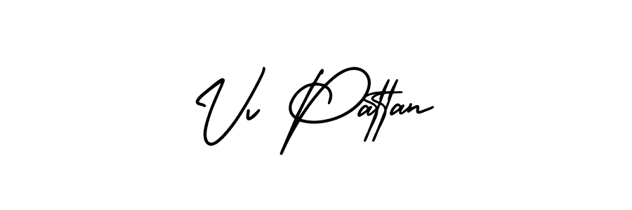 How to Draw Vv Pattan signature style? AmerikaSignatureDemo-Regular is a latest design signature styles for name Vv Pattan. Vv Pattan signature style 3 images and pictures png