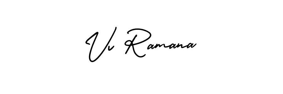 Make a short Vv Ramana signature style. Manage your documents anywhere anytime using AmerikaSignatureDemo-Regular. Create and add eSignatures, submit forms, share and send files easily. Vv Ramana signature style 3 images and pictures png