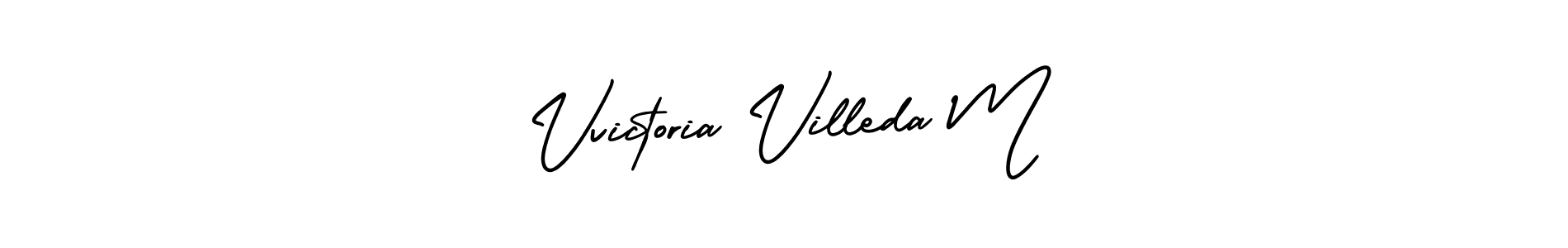 Make a short Vvictoria Villeda M signature style. Manage your documents anywhere anytime using AmerikaSignatureDemo-Regular. Create and add eSignatures, submit forms, share and send files easily. Vvictoria Villeda M signature style 3 images and pictures png