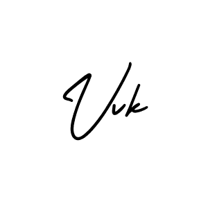 How to make Vvk name signature. Use AmerikaSignatureDemo-Regular style for creating short signs online. This is the latest handwritten sign. Vvk signature style 3 images and pictures png