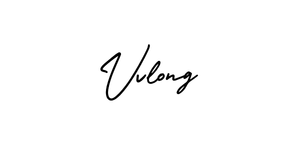 Make a beautiful signature design for name Vvlong. With this signature (AmerikaSignatureDemo-Regular) style, you can create a handwritten signature for free. Vvlong signature style 3 images and pictures png