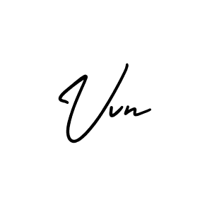 The best way (AmerikaSignatureDemo-Regular) to make a short signature is to pick only two or three words in your name. The name Vvn include a total of six letters. For converting this name. Vvn signature style 3 images and pictures png