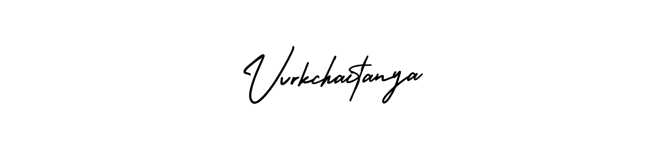 This is the best signature style for the Vvrkchaitanya name. Also you like these signature font (AmerikaSignatureDemo-Regular). Mix name signature. Vvrkchaitanya signature style 3 images and pictures png