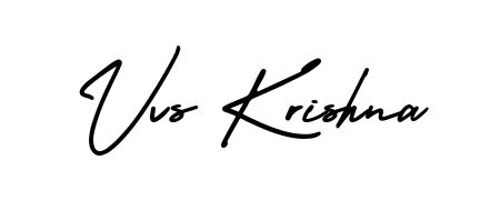 The AmerikaSignatureDemo-Regular font transforms the name Vvs Krishna into an executive sign with sharp precision and distinguished character. Vvs Krishna signature style 3 images and pictures png