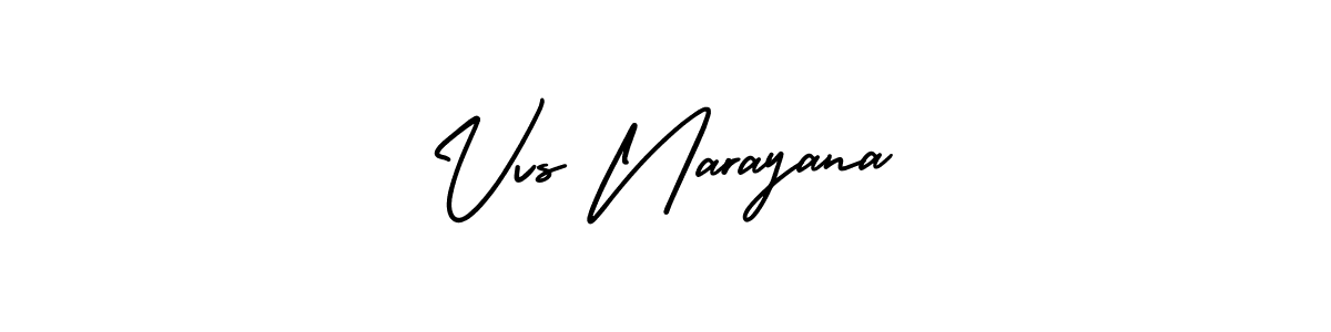 You should practise on your own different ways (AmerikaSignatureDemo-Regular) to write your name (Vvs Narayana) in signature. don't let someone else do it for you. Vvs Narayana signature style 3 images and pictures png