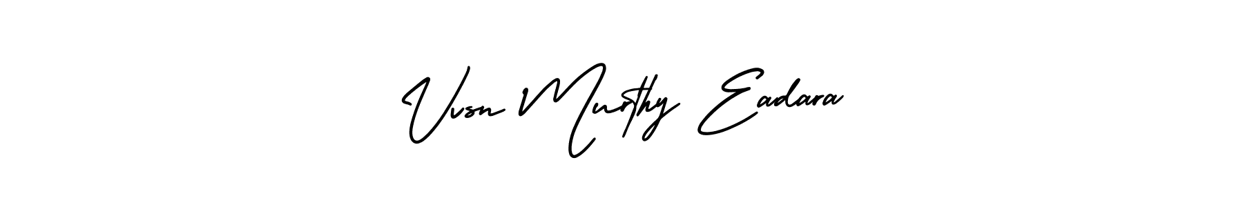 How to make Vvsn Murthy Eadara name signature. Use AmerikaSignatureDemo-Regular style for creating short signs online. This is the latest handwritten sign. Vvsn Murthy Eadara signature style 3 images and pictures png