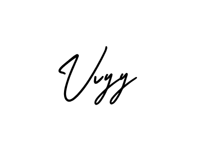 How to make Vvyy name signature. Use AmerikaSignatureDemo-Regular style for creating short signs online. This is the latest handwritten sign. Vvyy signature style 3 images and pictures png