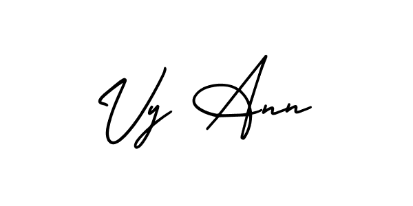 Also You can easily find your signature by using the search form. We will create Vy Ann name handwritten signature images for you free of cost using AmerikaSignatureDemo-Regular sign style. Vy Ann signature style 3 images and pictures png