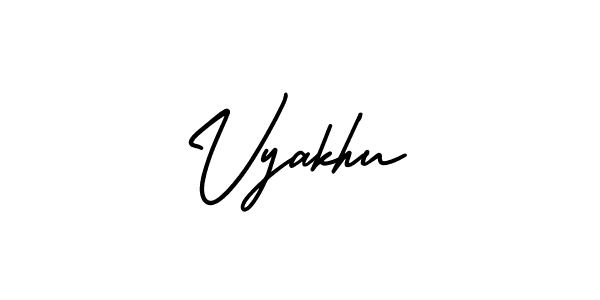 How to Draw Vyakhu signature style? AmerikaSignatureDemo-Regular is a latest design signature styles for name Vyakhu. Vyakhu signature style 3 images and pictures png