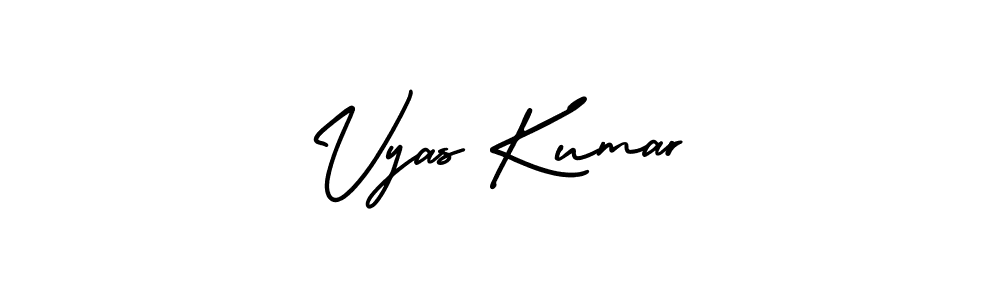 It looks lik you need a new signature style for name Vyas Kumar. Design unique handwritten (AmerikaSignatureDemo-Regular) signature with our free signature maker in just a few clicks. Vyas Kumar signature style 3 images and pictures png