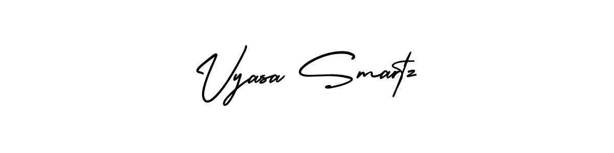 Vyasa Smartz stylish signature style. Best Handwritten Sign (AmerikaSignatureDemo-Regular) for my name. Handwritten Signature Collection Ideas for my name Vyasa Smartz. Vyasa Smartz signature style 3 images and pictures png