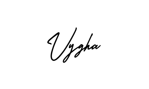 It looks lik you need a new signature style for name Vygha. Design unique handwritten (AmerikaSignatureDemo-Regular) signature with our free signature maker in just a few clicks. Vygha signature style 3 images and pictures png