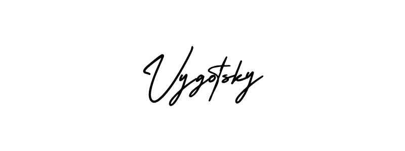 How to make Vygotsky name signature. Use AmerikaSignatureDemo-Regular style for creating short signs online. This is the latest handwritten sign. Vygotsky signature style 3 images and pictures png