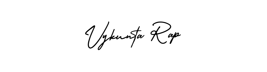 Design your own signature with our free online signature maker. With this signature software, you can create a handwritten (AmerikaSignatureDemo-Regular) signature for name Vykunta Rap. Vykunta Rap signature style 3 images and pictures png